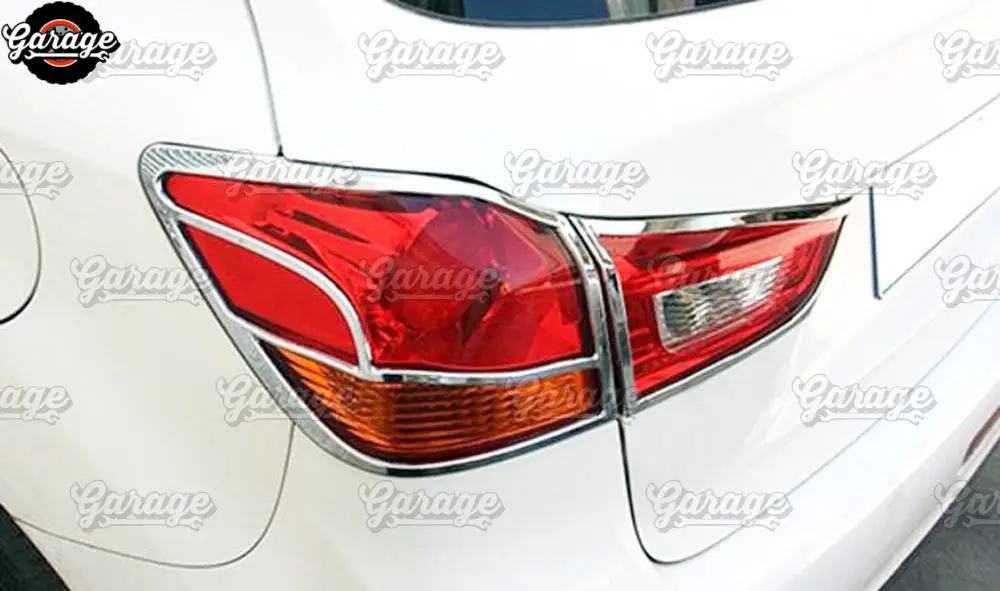 Накладки на задние фары для Mitsubishi Outlander Sport 2013- ABSplastic molding 1 комплект/2 шт. украшение автомобиля stylin