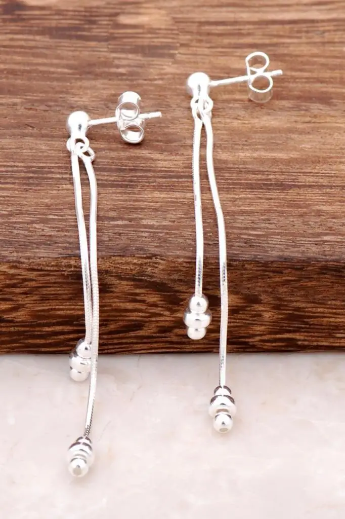 

Trend Rhodium Silver Earrings 1276 High Quality Hand Made Original Filigree Silver Jewellery Gift for Women