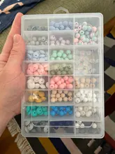 Caja de almacenamiento de plástico para joyas, compartimiento ajustable, caja para pendientes, estuche para joyería, varios tamaños