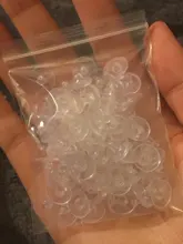 100 unids/lote pendientes accesorios de la joyería de goma de silicona ronda de oreja bloqueado pendiente tapones para DIY EF011