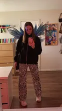 WannaThis-pantalones de pierna ancha con estampado de cebra para mujer, pantalón Sexy de cintura alta, moda informal, ropa de calle, Otoño, 2020