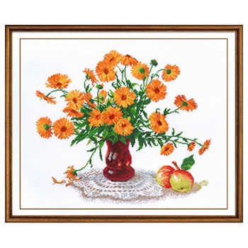 

934 set for embroidery 'oven' 'календула', 32*28 cm