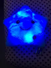 34CM Creative Toy Luminous Pillow Soft Stuffed Plush Glowing Colorful Stars Cushion Led