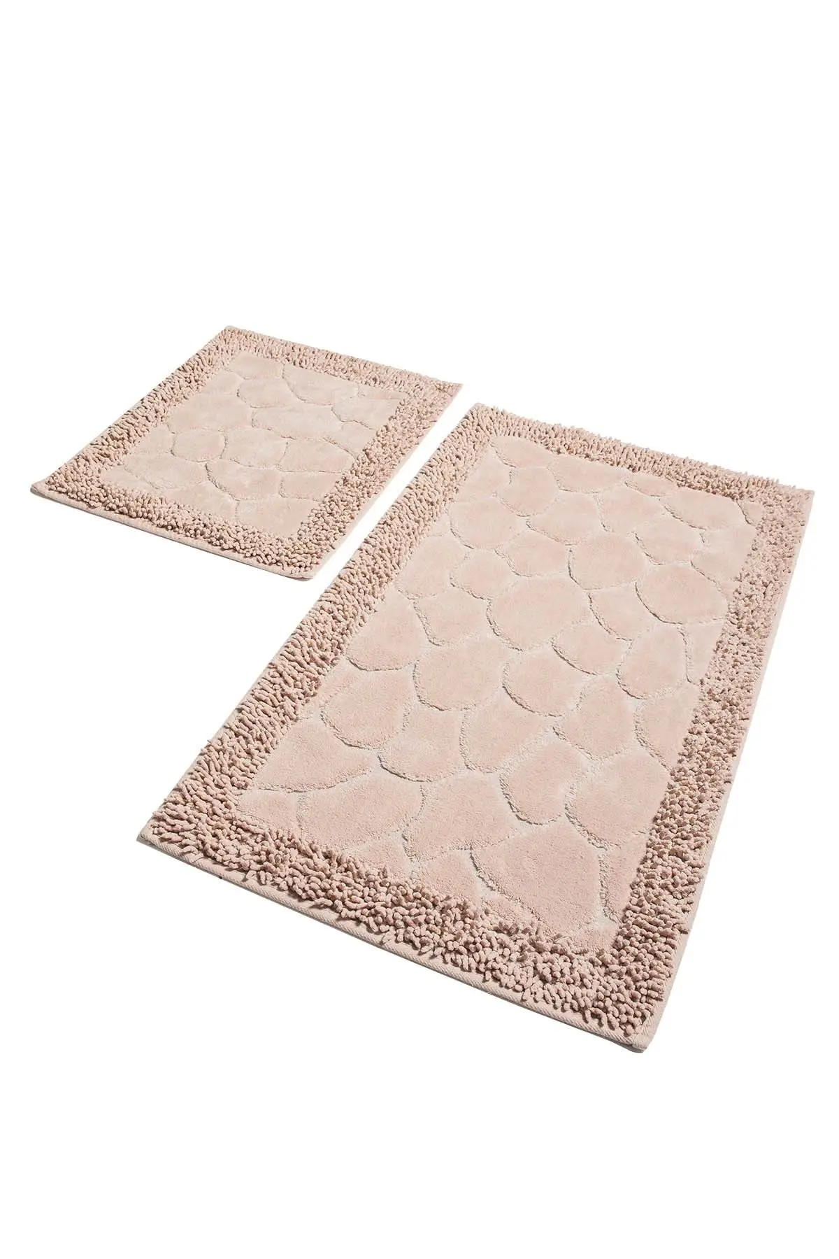 

Bath Mats Non Slip Anti Mould Mats Non Slip Anti Mould Stone Cotton Powder 2'Li Set 60X100 Cm -50X60 Cm