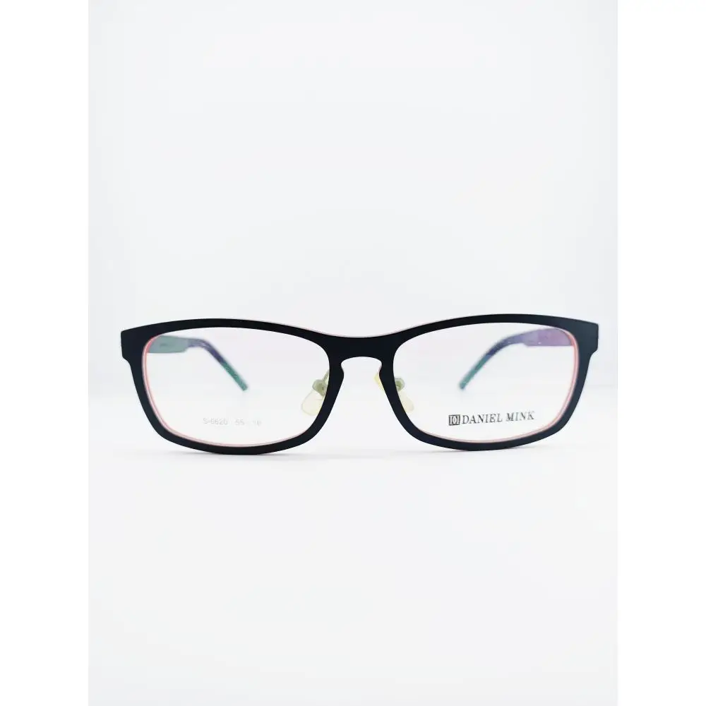 

Vintage square unisex eyeglasses frame Black and red unisex glasses Acetate eyewear Daniel mink eyewear frame