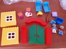 Bloques de construcción de partículas grandes para niños, piezas de casa, accesorio, ventana, pared, montaje de construcción, bricolaje, bloques, juguetes educativos