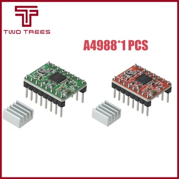 

3d Pinter Parts Reprap Stepper Driver A4988 Red/Green Stepper Motor Driver Module with Heatsink