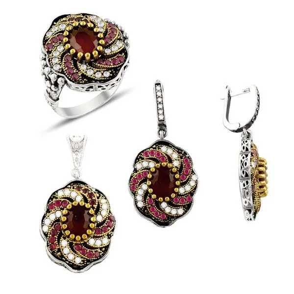 

Silver 925 Sterling Authentic Zircon Cubic Zirconia Set