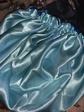 Gorro de satén Reversible para el pelo, doble capa, ajustable, para dormir por la noche, para rizos, Accesorios para peinados