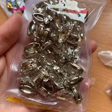 Claw-Button Garment-Accessories Beads Glass-Stone Navette Jewels Crystal Rhinestone Flatback