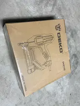 DEKO-pistola de aparejos y grapadora eléctrica, DKET02, grapa de muebles, para marco con grapas y herramienta de carpintería