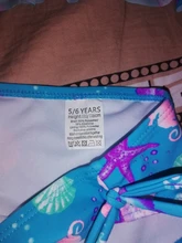 Bañador estampado para niñas de 2 a 16 años, conjunto de bikini para niños, con volantes, para la playa