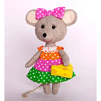

Плдк-1457 set for creating a textile toy series 'домовенок and company 'mouse-norushka