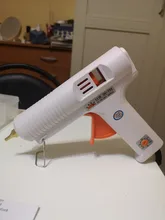 Pistola de pegamento de fusión en caliente, Pistola de Pegamento Caliente de temperatura constante ajustable, barras de pegamento de 11mm de diámetro, herramientas de reparación de manualidad casera de 110W