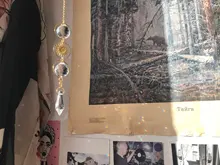 Atrapasueños solar geométrico, chapado en oro