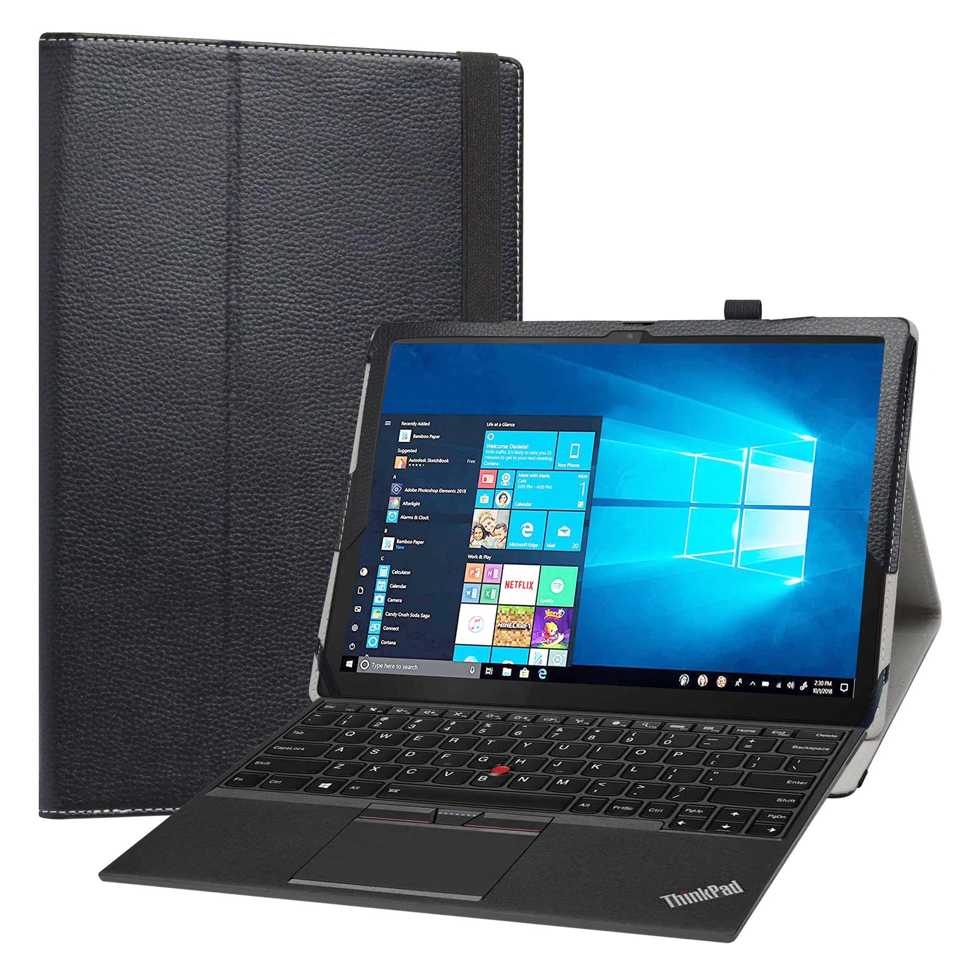 tablet pc dobrável suporte de couro do