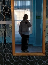 QWEEK-pantalones de pierna ancha estilo Punk Hippie para mujer, ropa de calle Harajuku gótico, estilo de calle de Anime, estampado gótico negro, Hip Hop