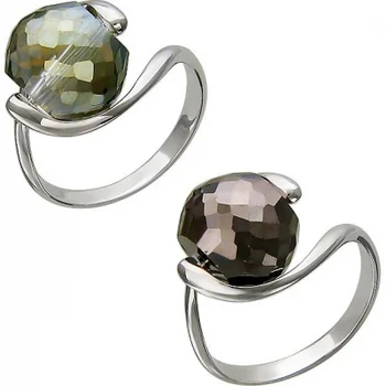 

Esthete ring with 1 Swarovski crystal in silver