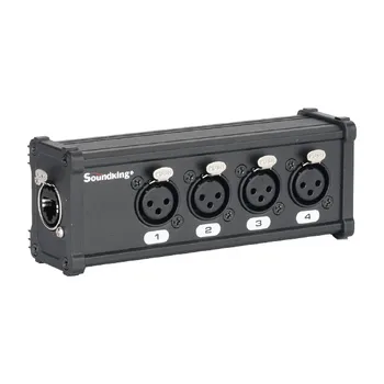 

Cxa028 DMX switch/converter, 4 x XLR(3P) µ, Soundking