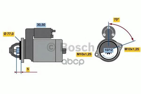 Стартер 12v 2.2kw Bosch арт. 0986022720