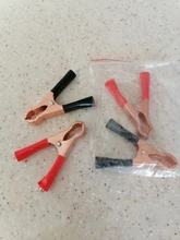 Connector-Plug Battery Caravan Alligator-Clips Test-Lead-Clips Power Crocodile Black