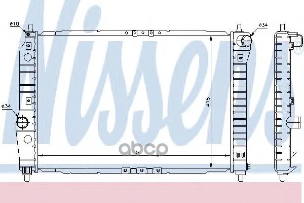 Радиатор Chevrolet Aveo 1.2/1.4 M/T 06- Nissens 61645 Nissens арт. 61645