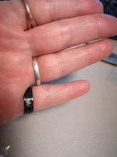 Jiayiqi-Anillo de boda de acero inoxidable para hombres y mujeres, joyería de Color negro y plateado