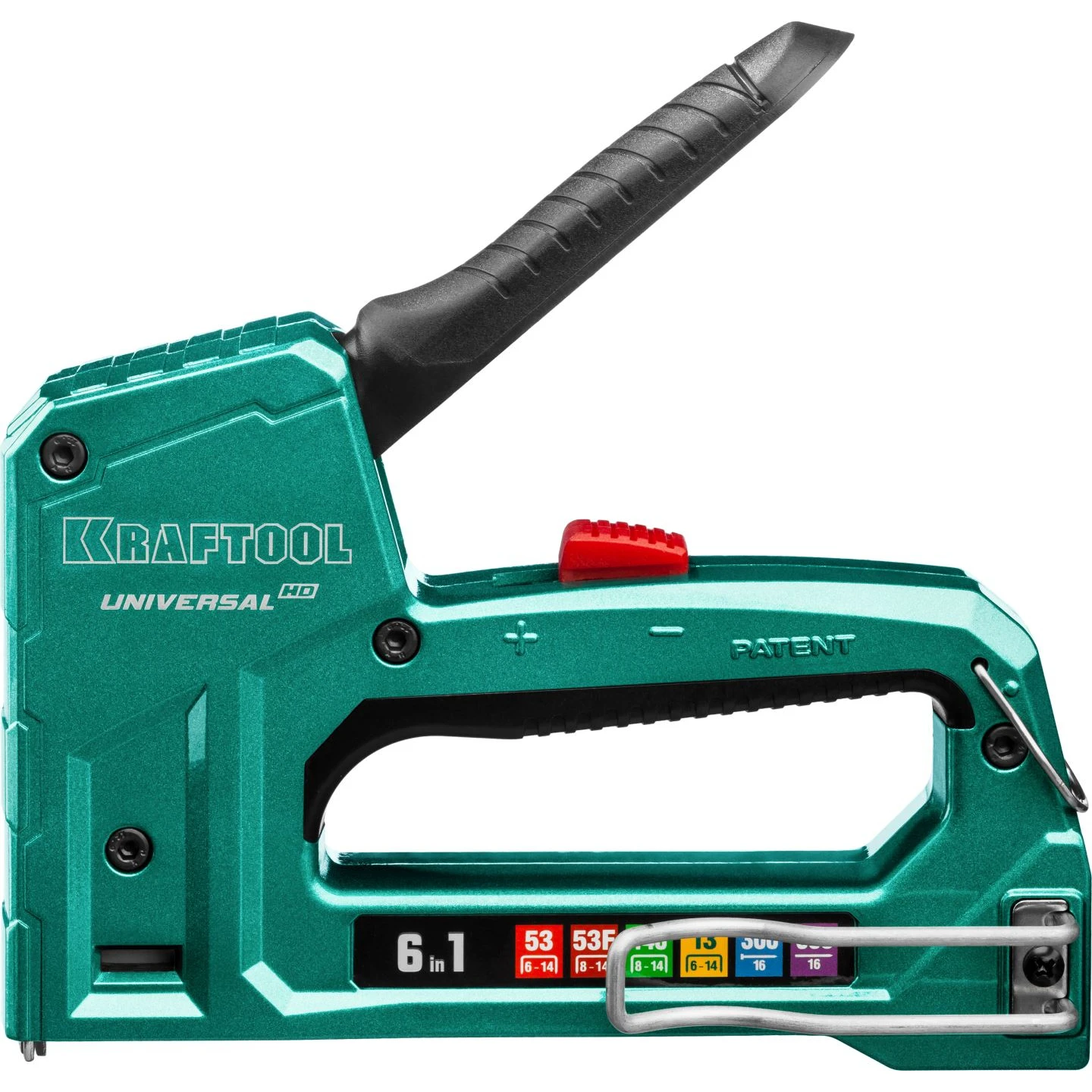 Cтеплер для скоб KRAFTOOL 6-в-1, тип 53, 53F, 140, 13, 300, 500, Universal HD 3188