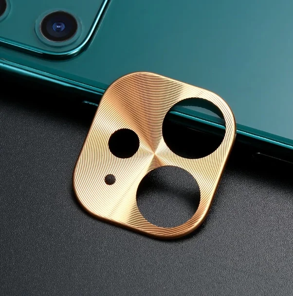 Защитная металлическая крышка на камеру для iPhone 11(Золотой