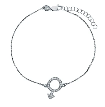 

Silver Bracelet with cubic zirconia sunlight sample 925