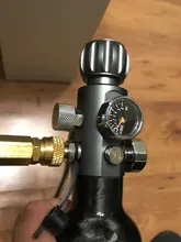 Refill-Adapter Charging-Valve Air-Filling-Station M18x1.5 400bar with 6000psi-Gauge 50cm