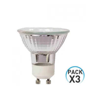 

Pack 3 halogen bulbs Spotlight GU10 35W 480lm 2900K 7hSevenOn