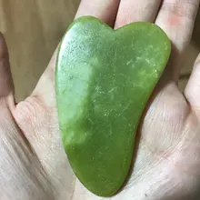 Cara Natural masajeador Guasha Jade rodillo raspador de herramientas de cuidado para la piel Facial de masaje Microniddle limpiador Facial cuidado de la piel