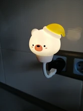 Night-Lamp Remote-Control Bedroom-Decor Baby Bear Cute Christmas-Gift Cartoon Chlidren