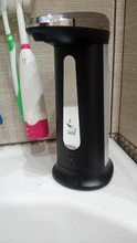 Dispensador de jabón líquido sin contacto, dispositivo automático, manos libres, bomba para baño y cocina, con sensor inteligente, 400ML