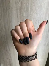 False-Nails Nail-Extension Matte Professionals White Black Red Finger with for DN03