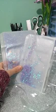 Bolsa de documentos de hojas sueltas, carpeta organizadora de papelería de PVC transparente con pétalos de lentejuelas rosas, A5, A6