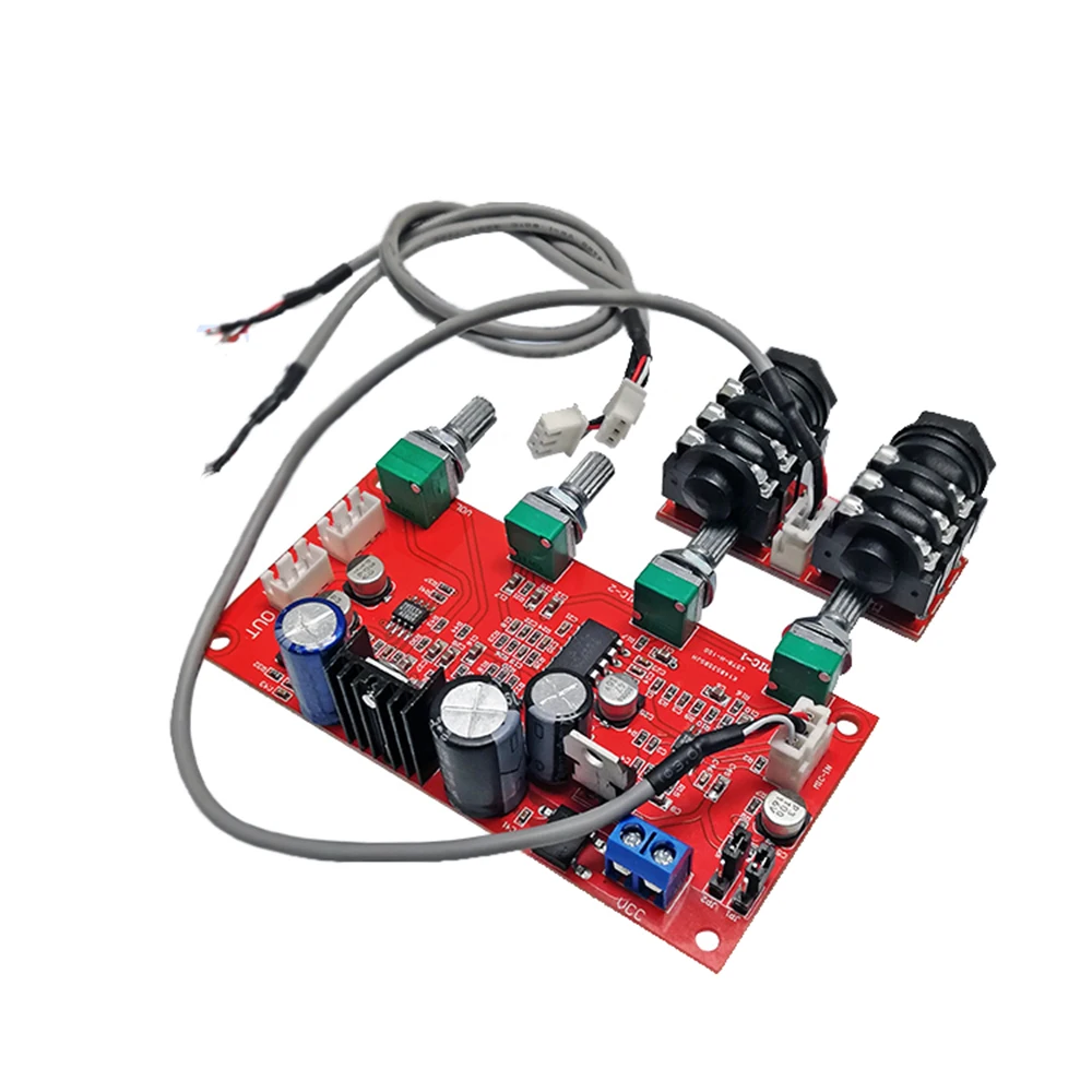 Taidacent Karaoke Board PT2399 Reverbe Circuit with AD828 Preamp Micphone Board Microphone Mixing Board for Electret Microphone