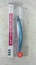 TSURINOYA 110S tiempo de hundiendo Minnow pesca en agua salada atraer DW77 110mm 22g gran trucha, Lucio río cebos duros Jerkbait