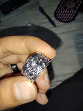 Anillo Vintage de plata fina con cola de zorro para hombre y mujer, Joyería de Halloween de fiesta Steampunk, regalos