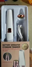 2 en 1 recortador eléctrico de cejas maquillaje indoloro ojo frente depiladora para las mujeres afeitar Razors Mini portátil utensilio para eliminar el vello Facial