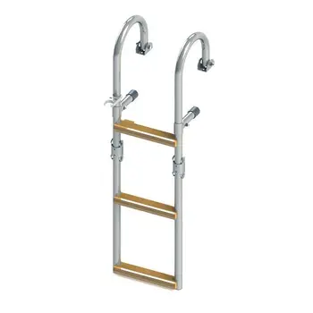 

Gangway folding with horizontal Attachment 3 steps width 215mm, iroko 040121T