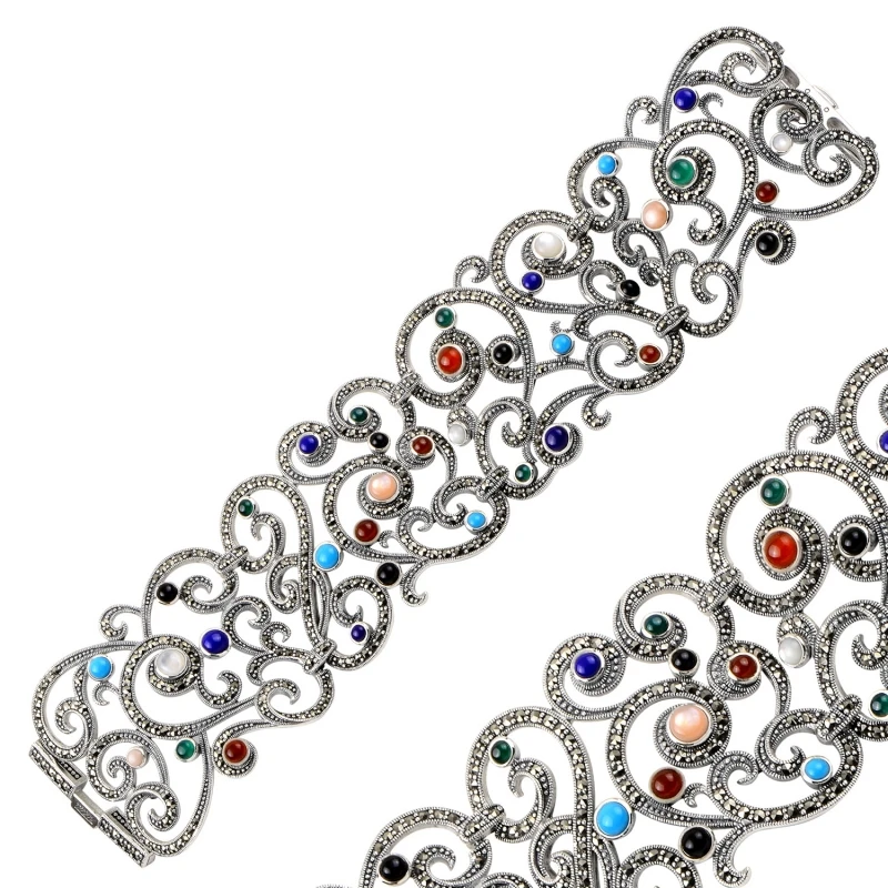 

Armagano Marcasite Cubic Zirconia bracelets Bangles