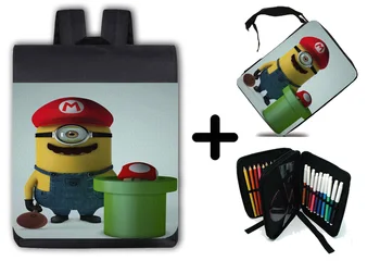 

PACK BACKPACK AND CASE PLUMBER FUNNY VIDEO GAME school