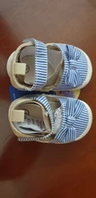 Zapatos de verano para niños y recién nacidos, zapatillas de cuna suaves para bebés, antideslizante con lazo a rayas, 0 a 18 m, 2019