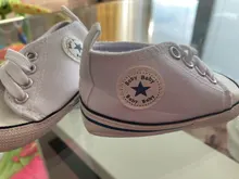 Zapatos sólidos con estrella para bebés, zapatilla de algodón suave antideslizante, suela para recién nacido, primeros pasos, de lona, informales