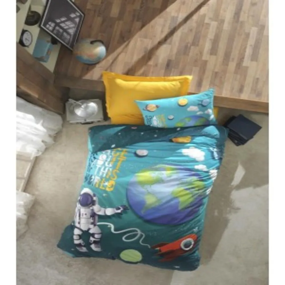 

Cotton Box Junior Little Astron Duvet Cover Set - 100% Cotton Duvet cover: 160x220 Bed sheet: 160x240cm