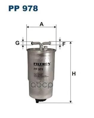 Фильтр Топливный Honda Honda Accord Viii(03-), Civic Vii, Cr-V, Cr-V Ii, Fr-V Filtron арт. PP978