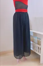 Women Pant Trousers Culottes Wide-Leg Chiffon Thin Female High-Waist Plus-Size Casual