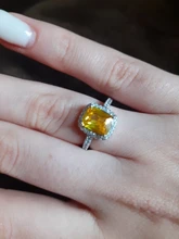 De Lujo mujer chica de cristal anillo de piedra de circonia cúbica bohemios plata Color blanco rosa amarillo anillo promesa anillos de compromiso para las mujeres